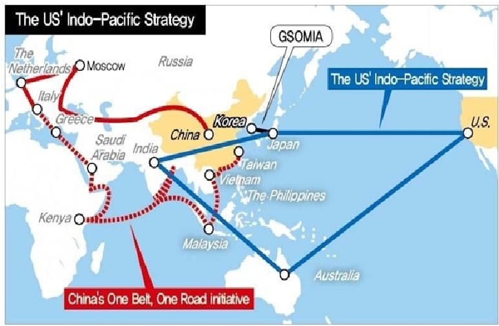 Map of the US Indo Pacific Strategy